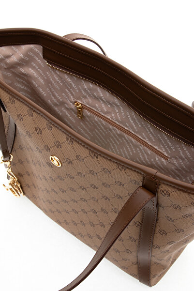 U.S. Polo Assn. Women's Dark Beige Shoulder Bag 50315205-Vr088