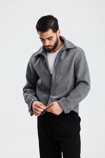 İLKCET MODA Εποχιακό κοντό μπουφάν με φερμουάρ