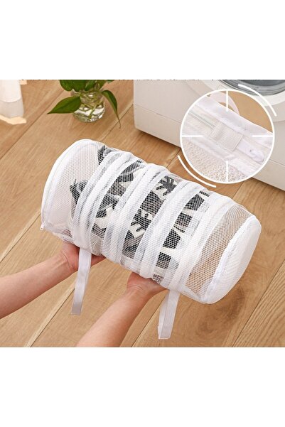 Flippy Shoe Washing Bag for Washing Machine, 40 x 19 cm, White