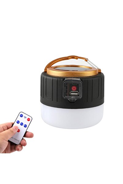 Flippy Portable Lamp, Solar + USB Charging, Smart Battery Display, 32 m² Range, 6x9x11 cm, 3 Modes,
