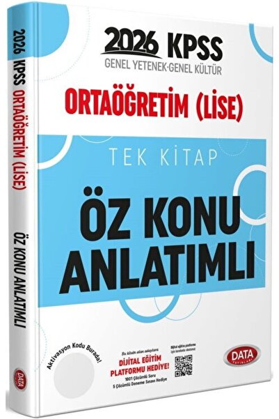 Ankara Kitap Merkezi 2026 KPSS Ortaöğretim Tek Kitap Öz Anlatımlı Konu Anlatı...