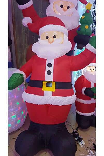 SDX Market Decorațiune gonflabilă Moș Crăciun cu LED-uri, 180 cm SDX 9205R