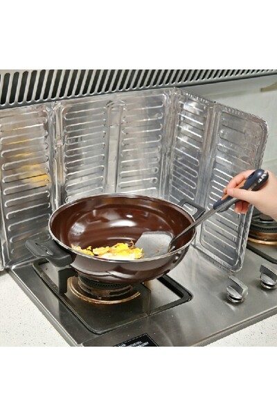 Flippy Stove Protection Plate, Anti-Splash Protection Plate, Easy to Clean, 32.5 x 84 cm, Gray