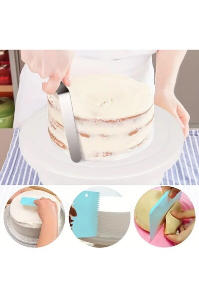 bzstore Set de 216 Piese de Copt pentru Prajituri, 3 Tavi de Copt, Nivelator, Forme Cupcake, Pos pen