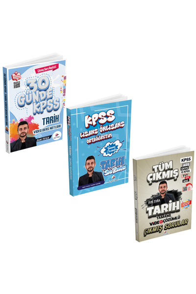Dizgi Kitap 2026 KPSS Tarih Kazandıran 3'lü Set Zeki Tuğa