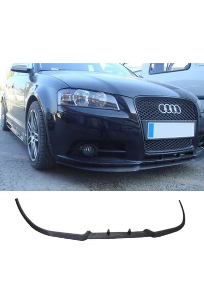 HasAkman Audi A3 S3 8P Ön Lip Mat Siyah Ön Tampon Lip 2008 - 2013
