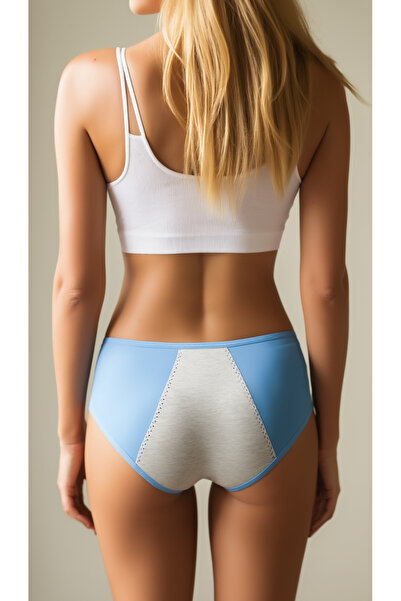 SWEAT FAST 5 Πακέτα Ice Blue Leak Proof Menstrual Panties Super Absorbent Breathable Comfortable εσώρουχα για τη νύχτα και την ημέρα