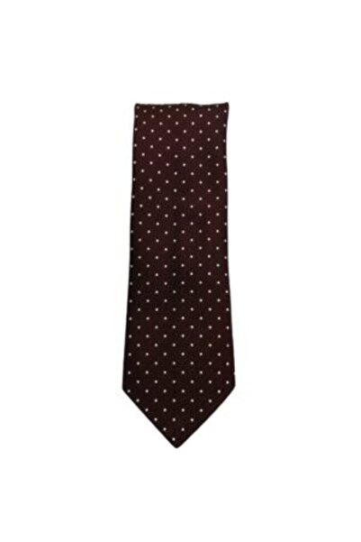 BOSS Erkek %100 İpek Mikro Desenli Bordo Kravat 50545600-620