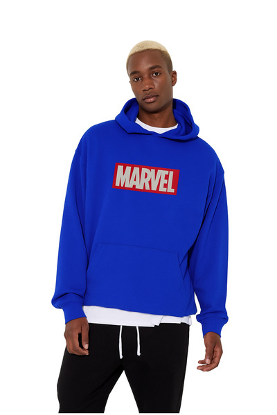 BENROMA 3 Yarn Combed Cotton Printed Hooded Sweatshirt