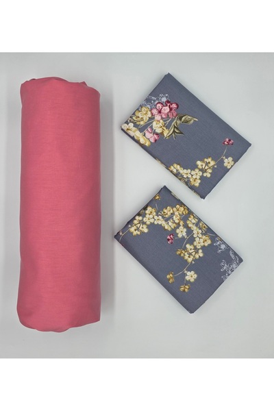 pınarhome collectıon 100% COTTON FABRIC RUBBERED SHEET+PILLOW CASE CORNER DEEP 28-30 CM SOFT FABRIC NEW SEASON