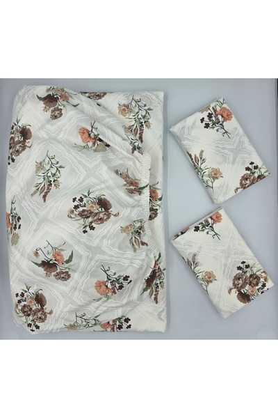 pınarhome collectıon 100% COTTON FABRIC RUBBERED SHEET+PILLOW CASE CORNER DEEP 28-30 CM SOFT FABRIC NEW SEASON