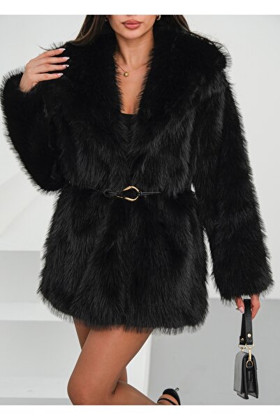 Chef d'atelier Γυναικεία επένδυση με ζώνη Premium Fur