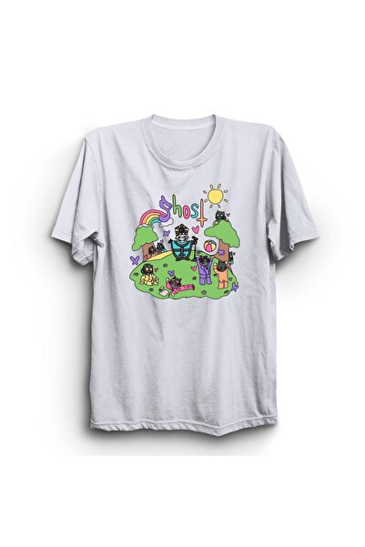 The Fame Ghost, tip desen animat, tricou unisex imprimat cu trupă de muzică r...