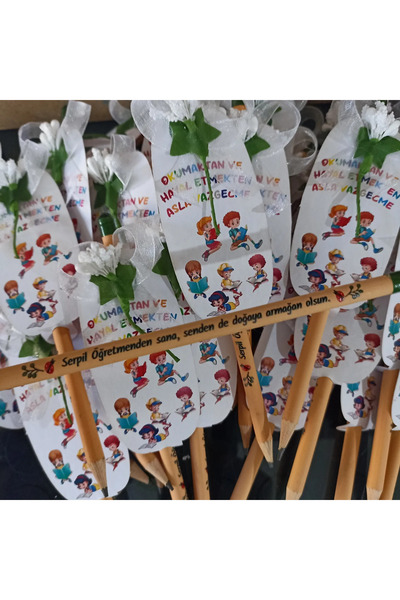 Wi Fro Kişiye Özel Öğrenci Hediyesi 30 adet Tohumlu Kalem/Sipariş numarası il...