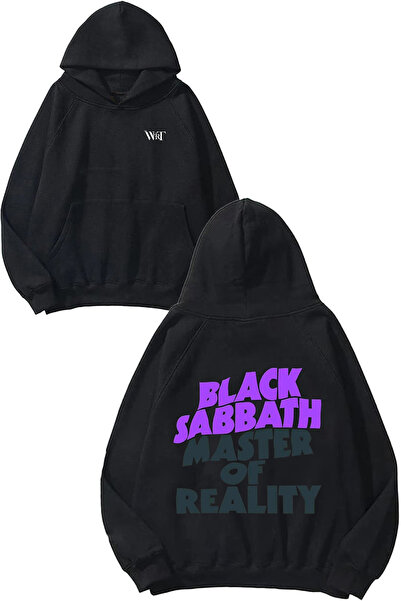 THEWERT Black Sabbath 7 Design Leđa Štampano Crna Sa kapuljačom Dukserica