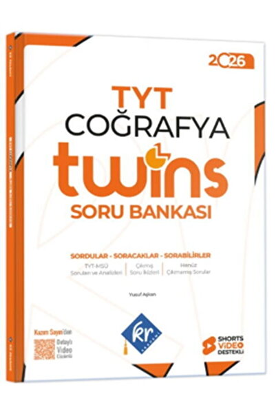 Aktif Öğrenme Yayınları KR Akademi 2026 TYT Coğrafya Twins Soru Bankası