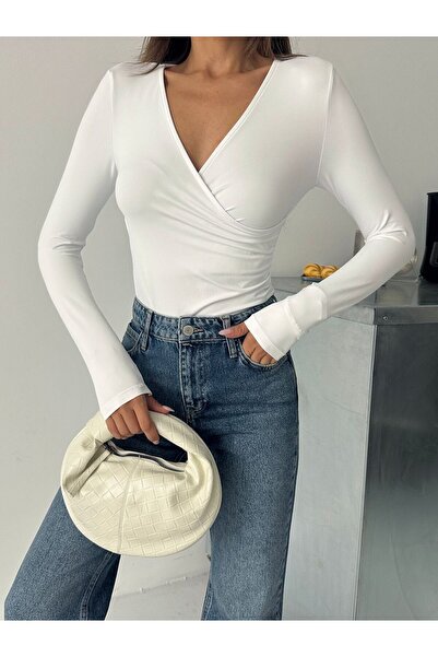 mydukkan.co Long Sleeve Double-Breasted Bodysuit