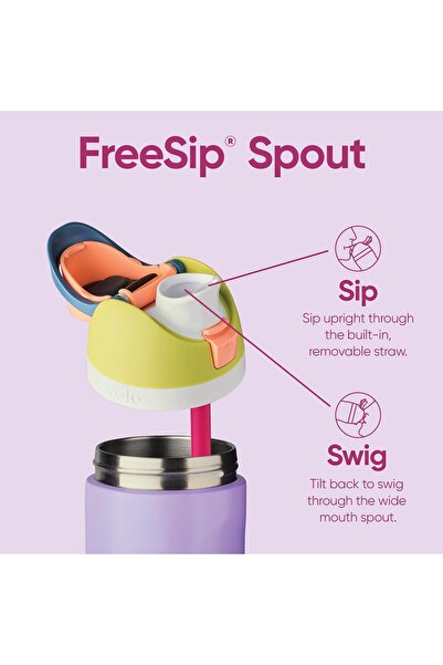 owala FreeSip 32oz Stainless Steel Insulated Water Bottle with Straw (Chai Marshmallow)