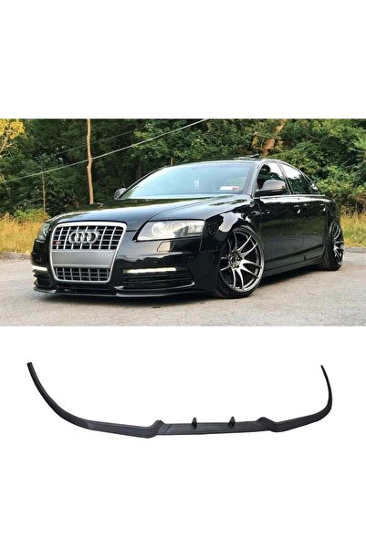 HasAkman Audi A6 C6 S6 Ön Lip Mat Siyah Ön Tampon Lip 2004 - 2011
