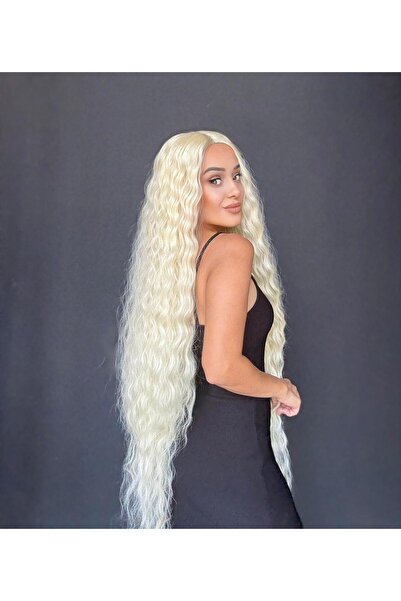 Suzan Peruk Tül Peruk 1 metre uzunlukta Doğal Dalgalı Ortası hava alan yapıya...