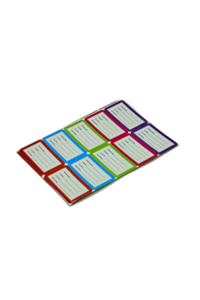 Germag Etichete autocolante școlare – Set de 12 bucăți, diverse culori, format universal