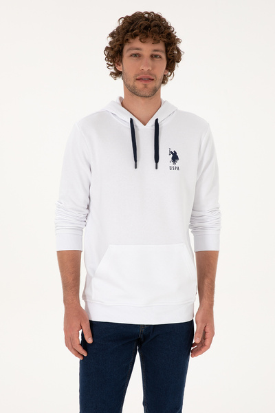 U.S. Polo Assn. Erkek Beyaz Basic Sweatshirt 50307703-VR013