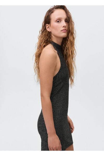 Mango Teen Lureks halter yaka elbise