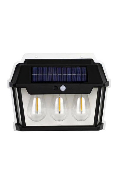 OEM Lampă solară de perete, 3 becuri LED, rezistentă la apă, autonomie bateri...