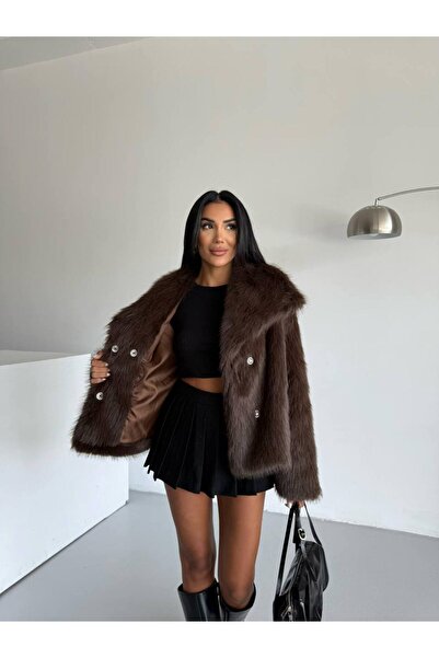 Swass Shawl Collar Premium Fur Brown