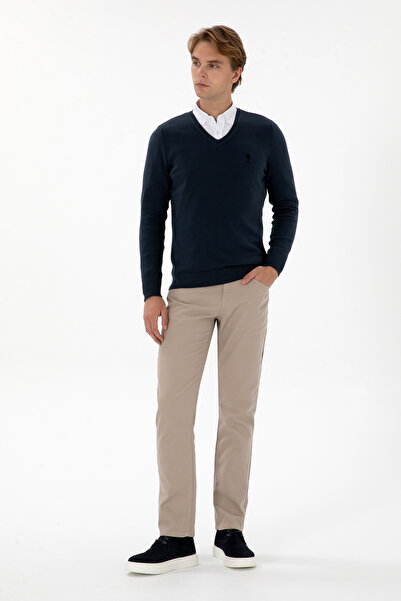 U.S. Polo Assn. Erkek Koyu Bej Kanvas Pantolon 50311612-VR088