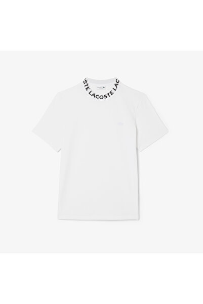 Lacoste Erkek Regular Fit Bisiklet Yaka Beyaz T-Shirt