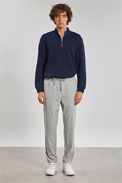 BARRELS AND OIL Elastic Waist Jogger Men's Trousers - Gray