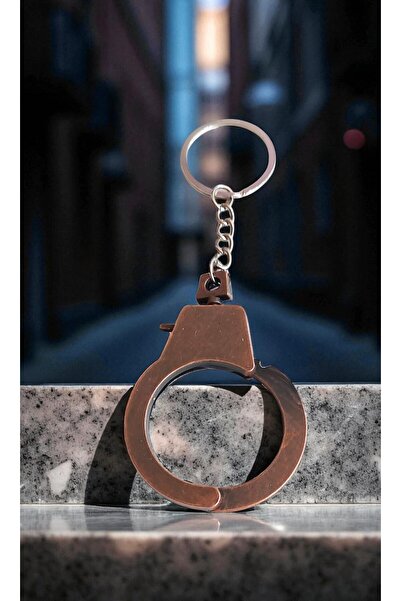 RELATOS Kelepçe Şeklinde Retro Anahtarlık Çanta Süsü – Polis Asker Güvenlik B...