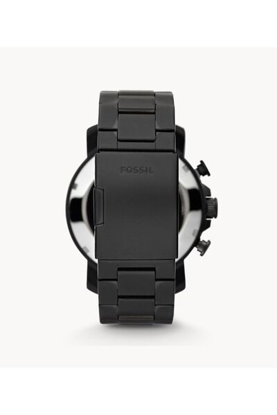 Fossil Men's Stainless Steel Chronograph Wrist Watch JR1356 - 50 mm - Black