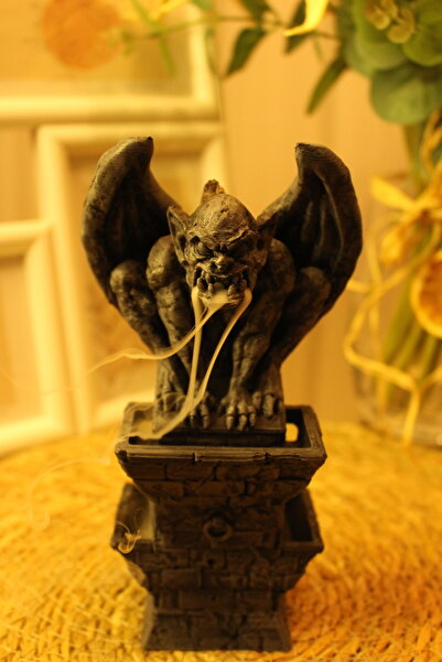 Hira Sanat Tasarım Gargoyle Eskitmeli Tütsülük