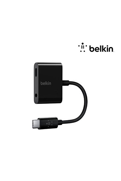 Belkin وصلة بيلكن شحن تايب سي + أوديو 3.5 - اسود