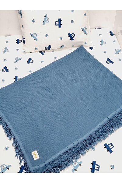 Yada Baby بطانية من قطن الموسلين بنسبة 100% مع شراشف وغطاء وسادة من الموسلين