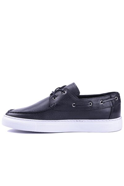 SailLakers - Black Leather Men's Casual Shoes 101-8032-Gom205
