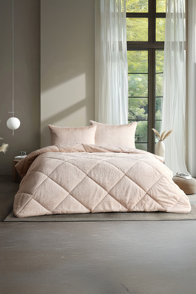 Home Dreamsoft Yorgan Seti Tek Kişilik Krem