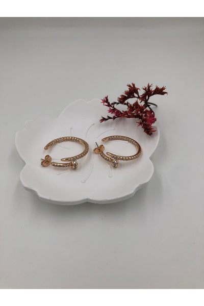 fmaccessoriess Women's Earrings Stainless Steel Color and Size Are Designed in the Description Images Are from the Brand Fmaccesori̇es