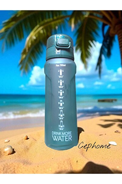 CEPHOME su matarası tek renk pipetsiz suluk 700 ml şık el tutmaçlı büyük boy MİLANO model