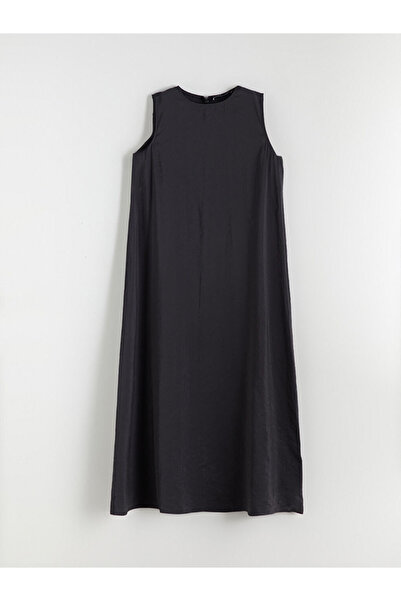 LC Waikiki New Season from Güli̇s Gi̇yi̇m Anthracite Crew Neck Modal Blend A-...