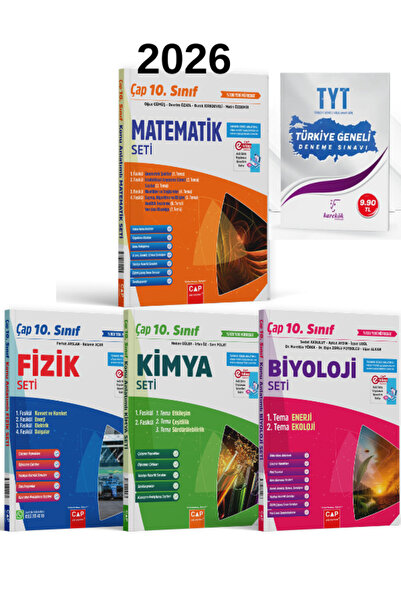 Çap Yayınları Çap 10. Sınıf Matematik Fizik Kimya Biyoloji Fasikül Seti Video...