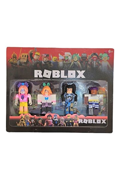 MASHASHOP Set 4 Figurine, tip Roblox, alb/multicolor, 7.5 cm