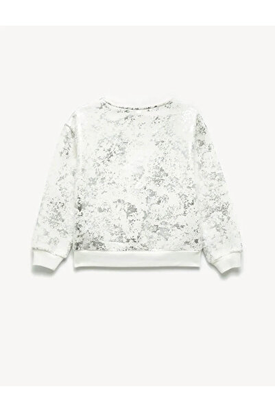 Koton Φούτερ για κορίτσια με σχέδιο σε χρώμα εκρού 6Wkg10073Ak