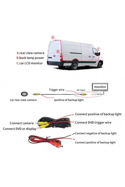 Xenon Bright Dedicated reversing camera for Volkswagen Transporter T6 (2013 - 2018) with one door (tailgate) C473