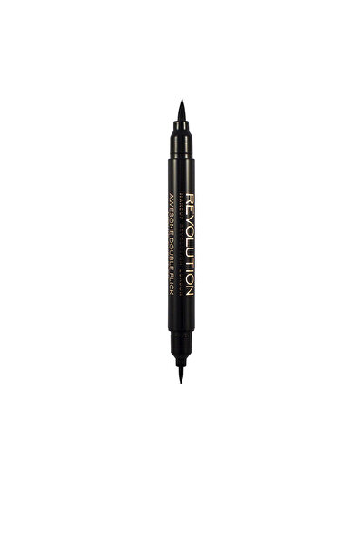 Revolution Double Flick Liquid Eyeliner Definieren Sie Ihren Flick #black Rev...
