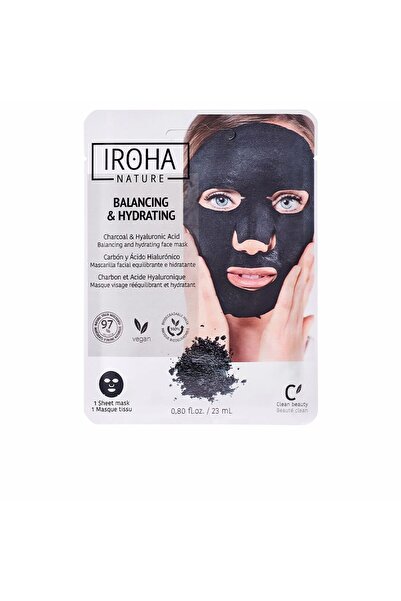 Iroha Detox Charcoal Black Tissue Facial Mask 1use