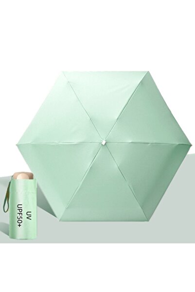 Mijia مظلة جيب صغيرة من الألومنيوم 6K بلون أخضر نعناعي UPF50+، مظلة واقية من ...