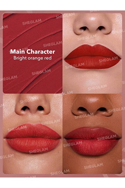 SHEGLAM Dynamatte Boom Long-Lasting Matte Lipstick-Main Character (121)